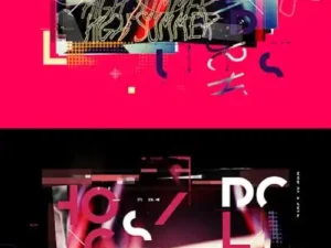 lomography typography poster photoshop action