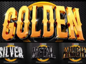 luxury esport team 3d text effect1