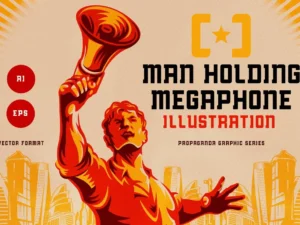 man woman holding megaphone1