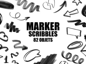 marker scribbles pack1