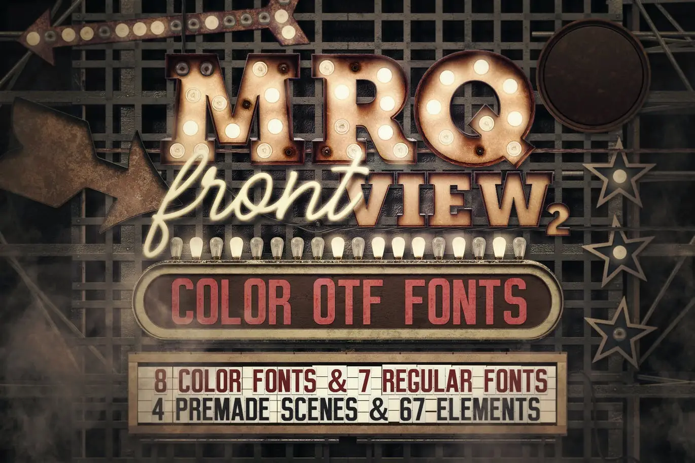 Marquee Light Bulbs Front 6 - Scenes & Tutorials