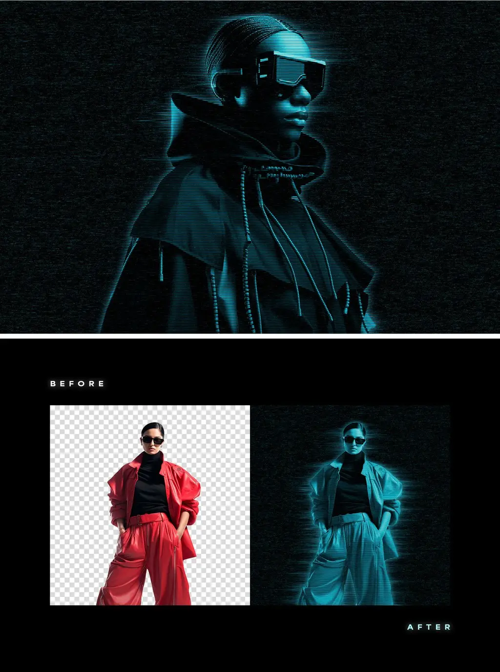 Matrix Photo Effect 3 matrix photo effect mockup2