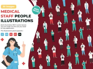 medical staff people illustrations1