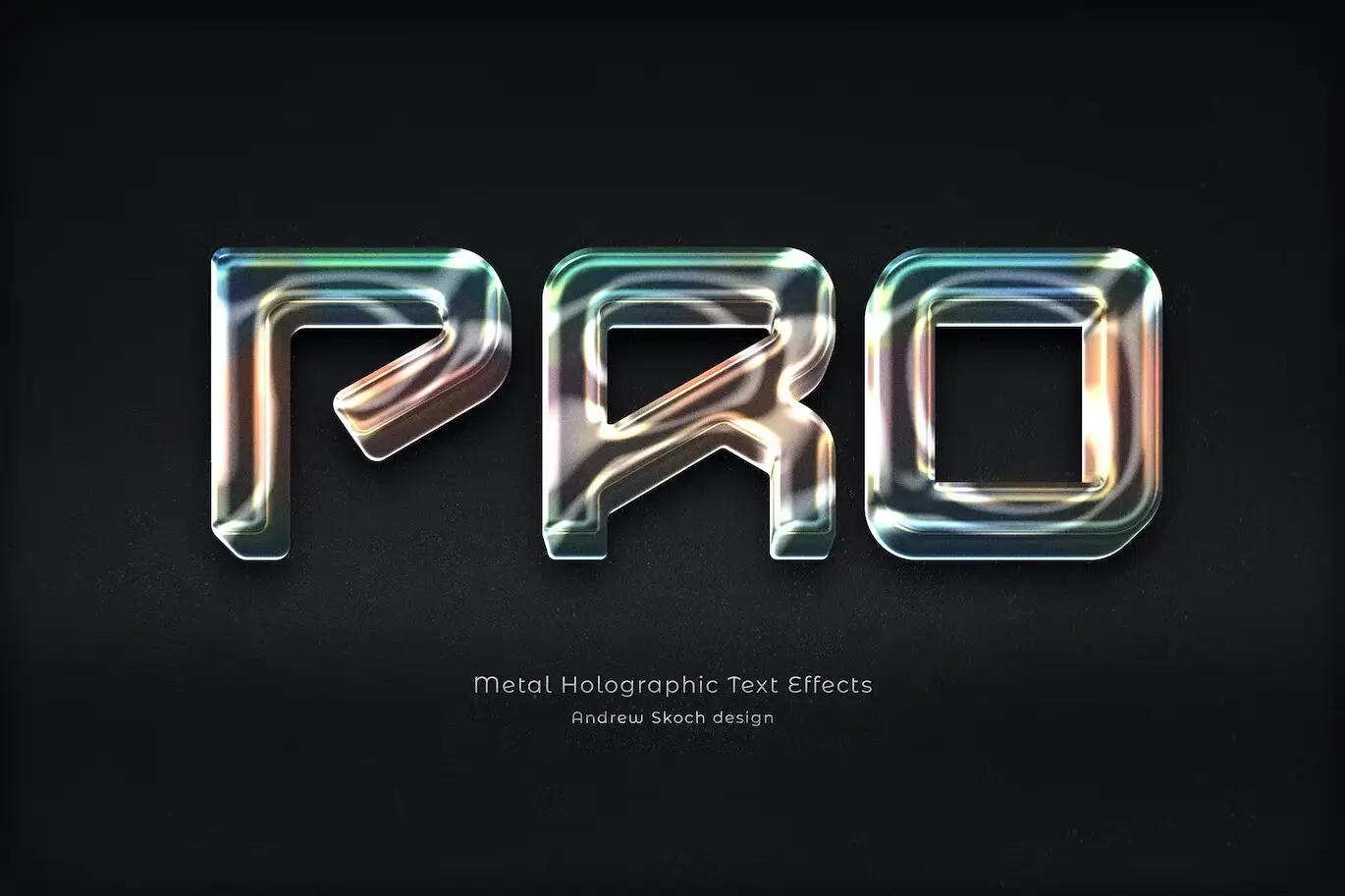 Metal Holographic Text Effects 3 metal holographic text effects1