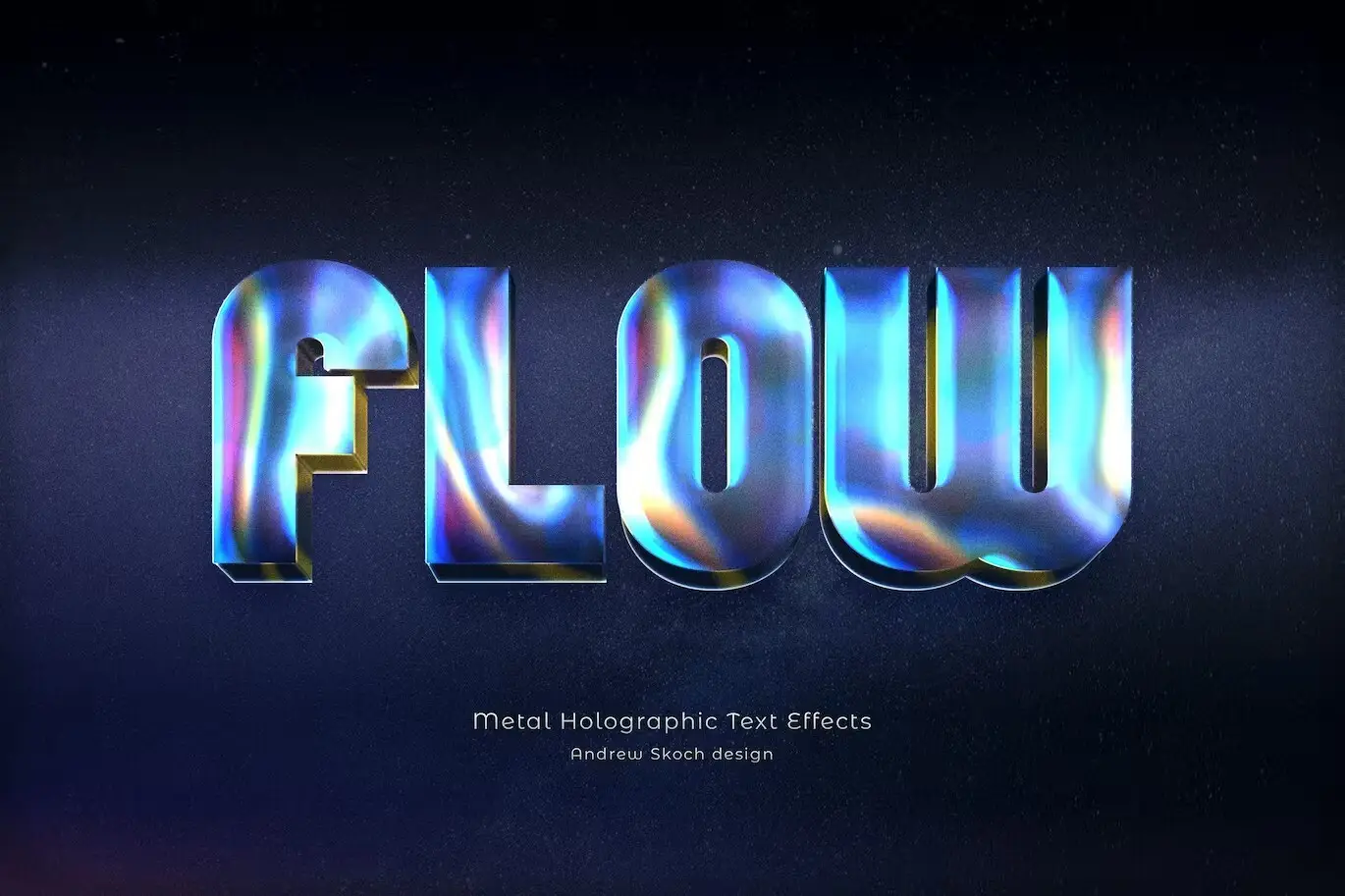 Metal Holographic Text Effects 9 metal holographic text effects8