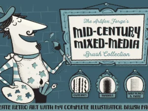 mid century mixed media collection01
