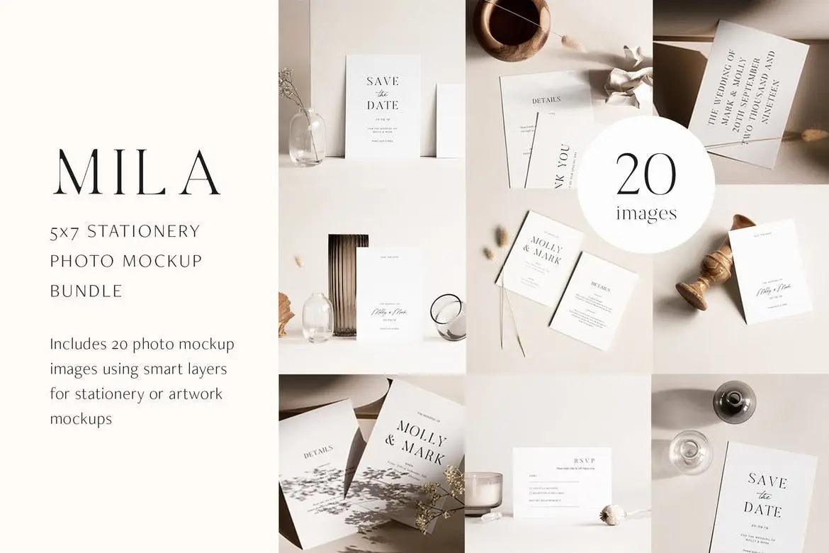 Mila 5x7 Stationery Photo Mockups 5 mila 57 stationery photo mockups