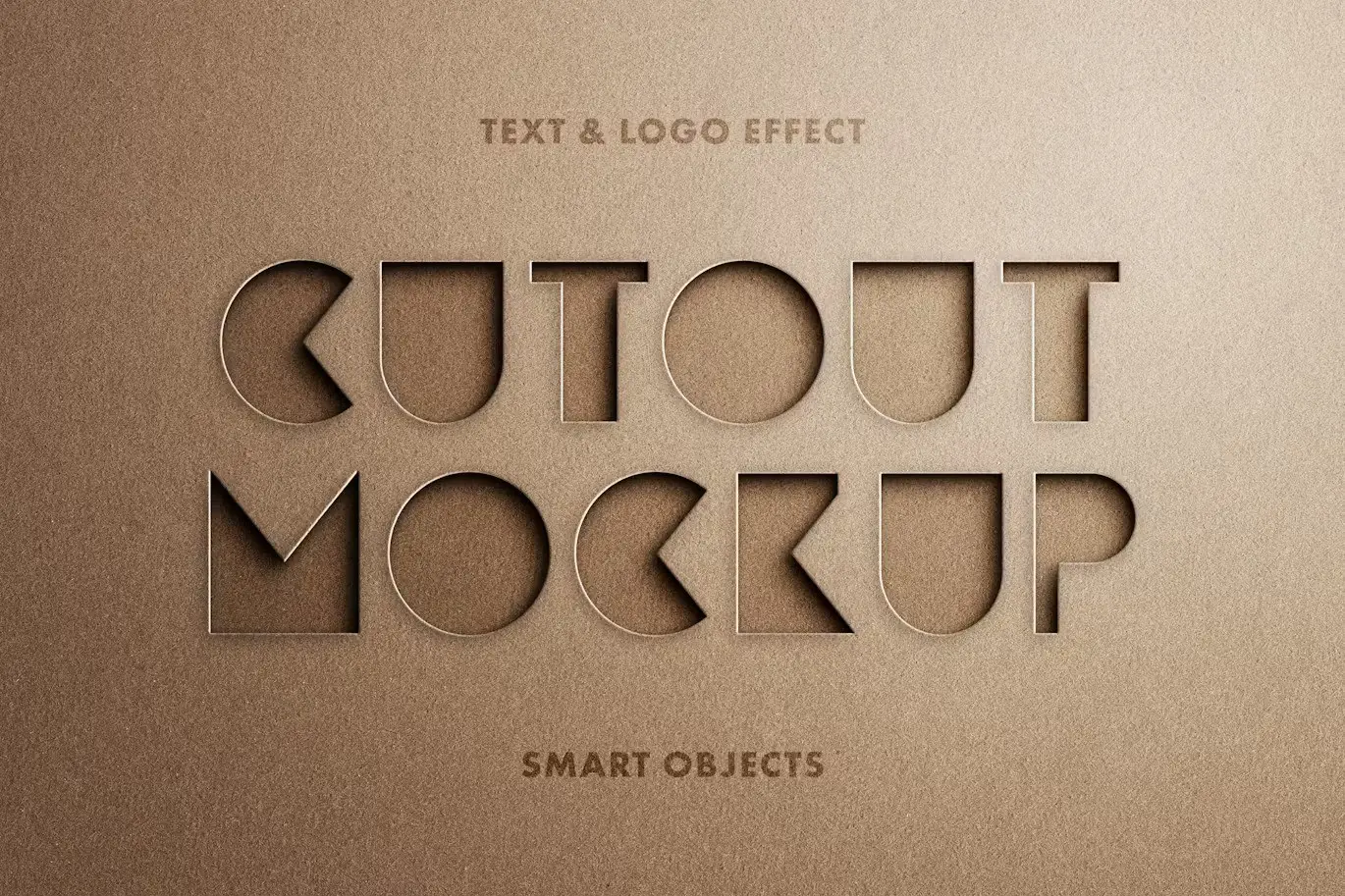 Minimalist Cut Out Mockup