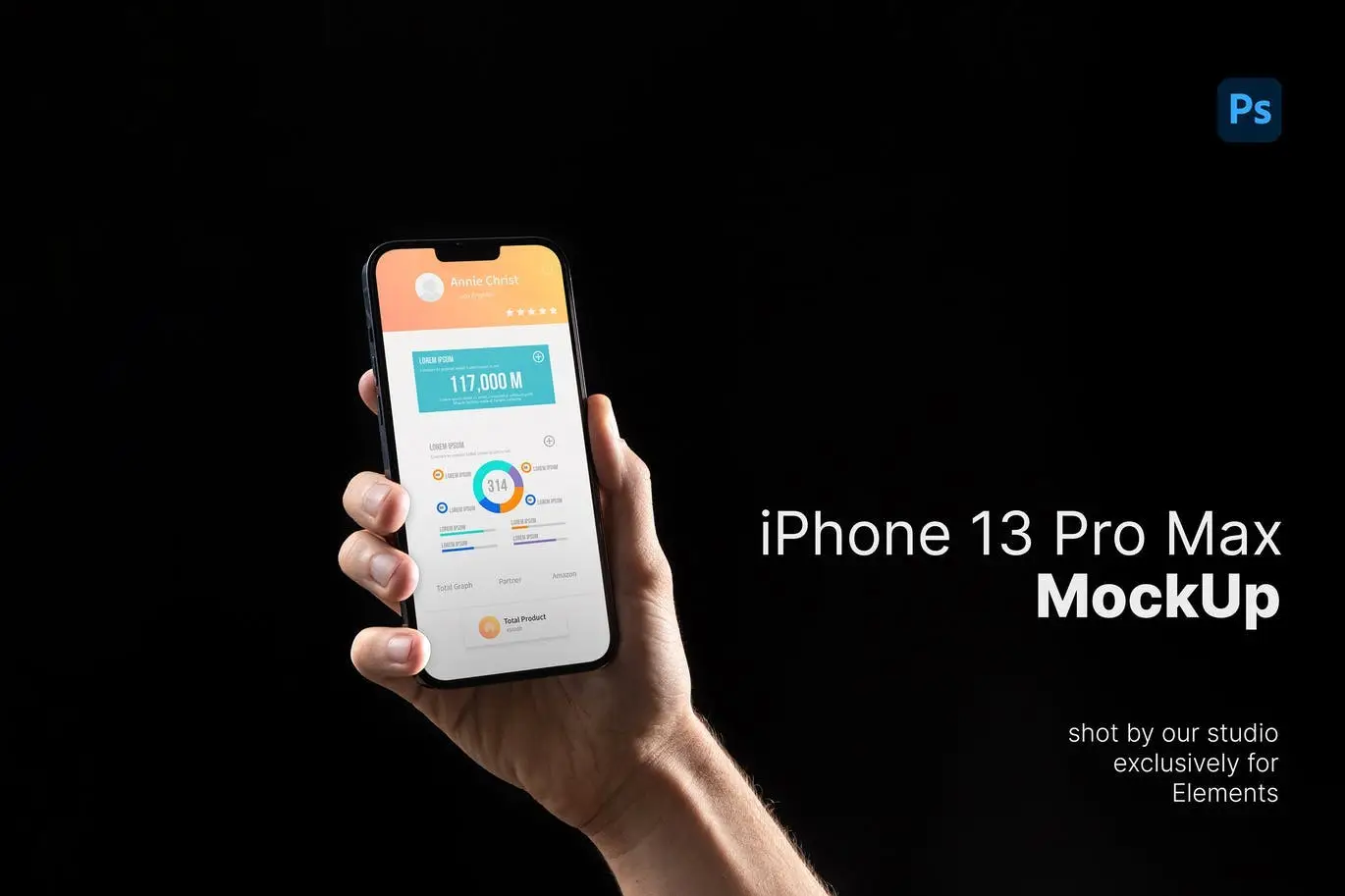 Mockup template: Newest iPhone 13 Pro Max