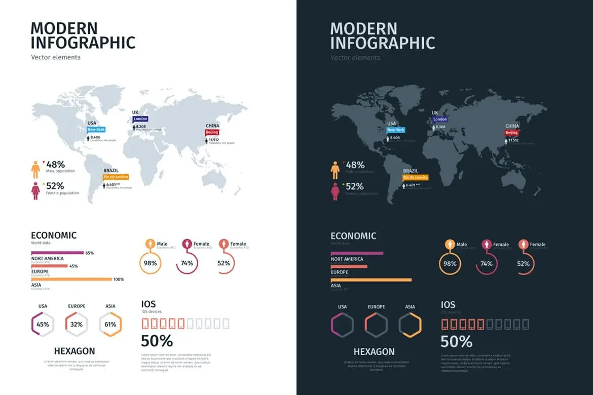 Modern Editable Infographics vol. 01 10 modern editable infographics02
