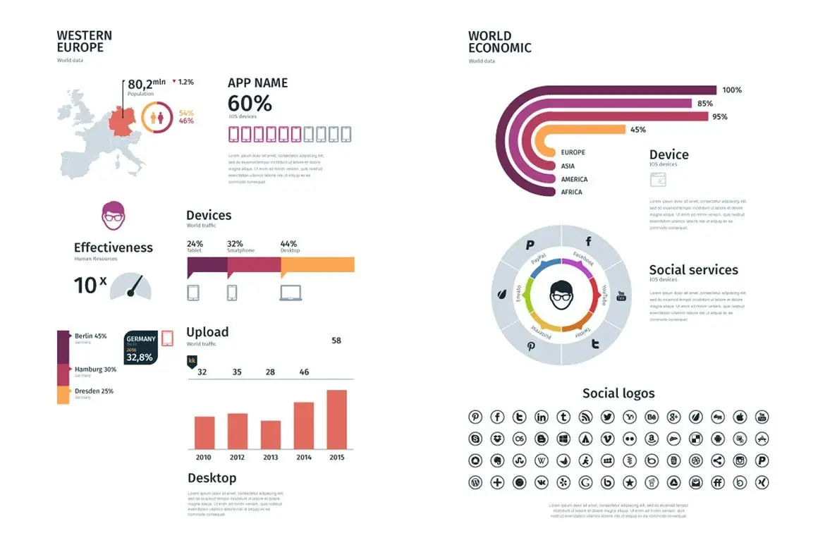 Modern Editable Infographics vol. 01 9 modern editable infographics04