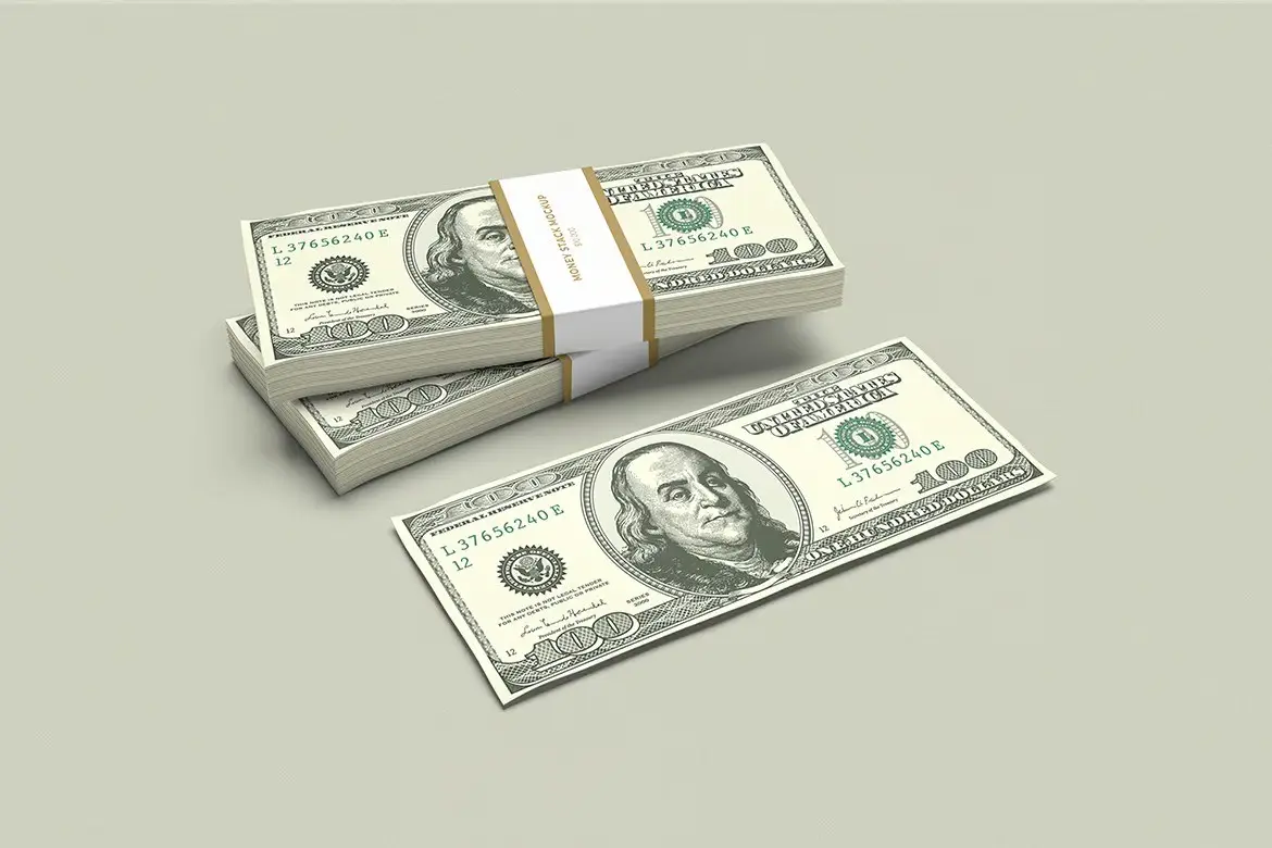 Money Stack Mockup