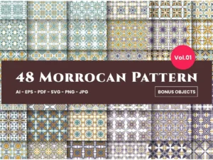 morrocan seamless pattern arabic floral decorative1