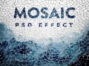 mosaic photo effect mockup1