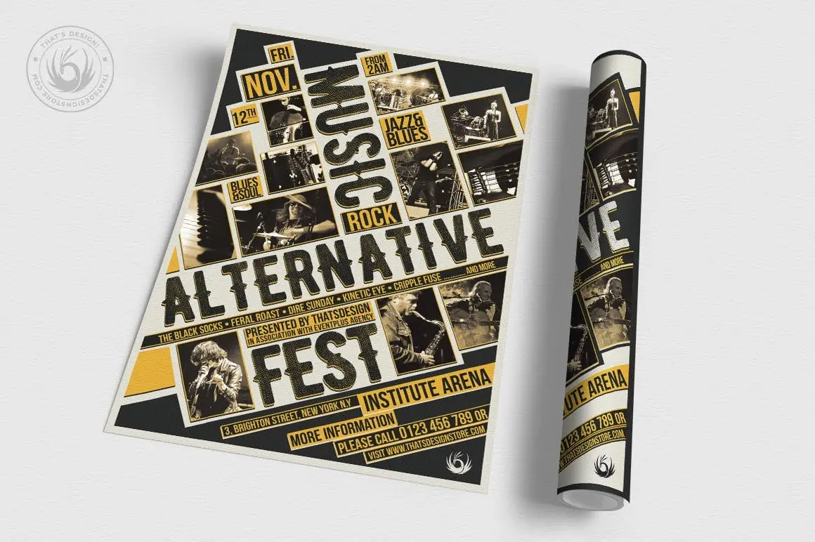 Music Festival Flyer Template V11 2 music festival flyer template3 2