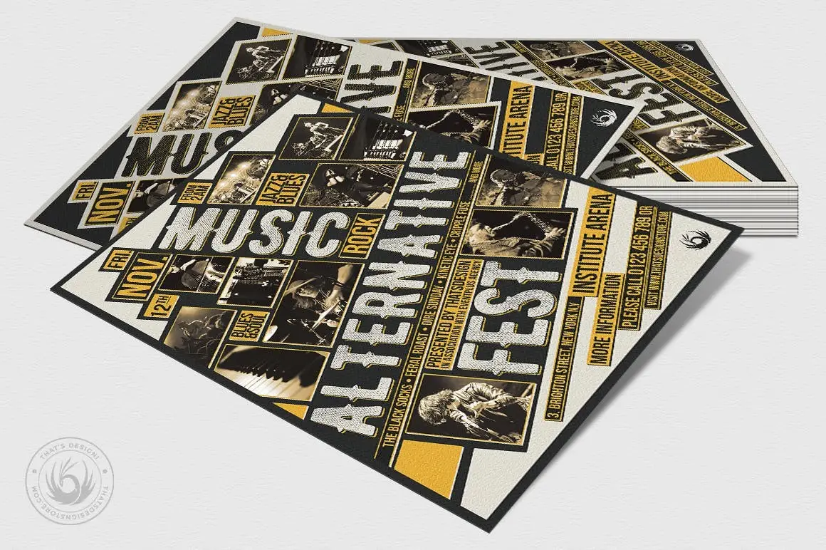 Music Festival Flyer Template V11 4 music festival flyer template4