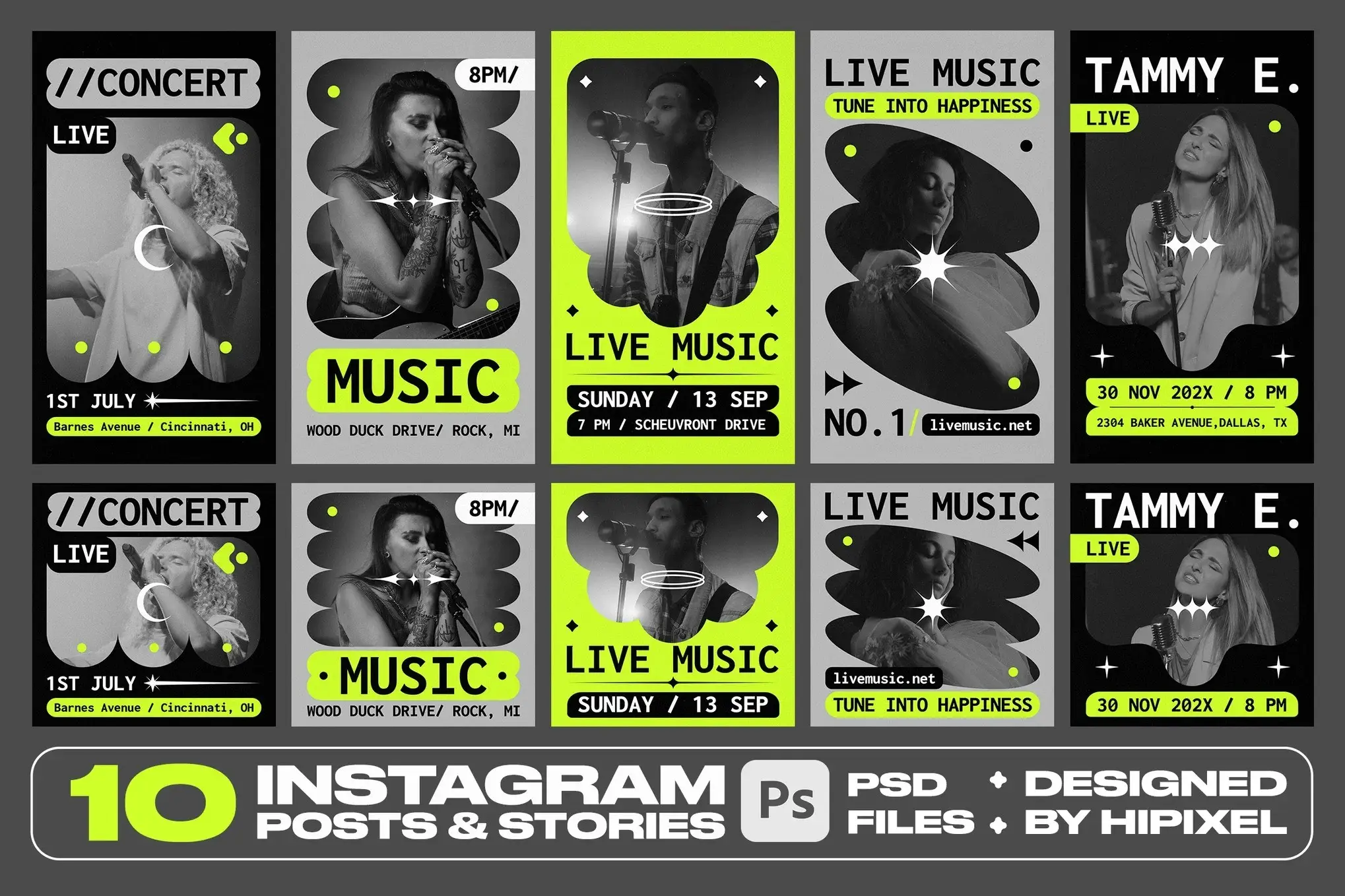 Music Instagram Posts & Stories