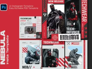 nebula techwear instagram template1