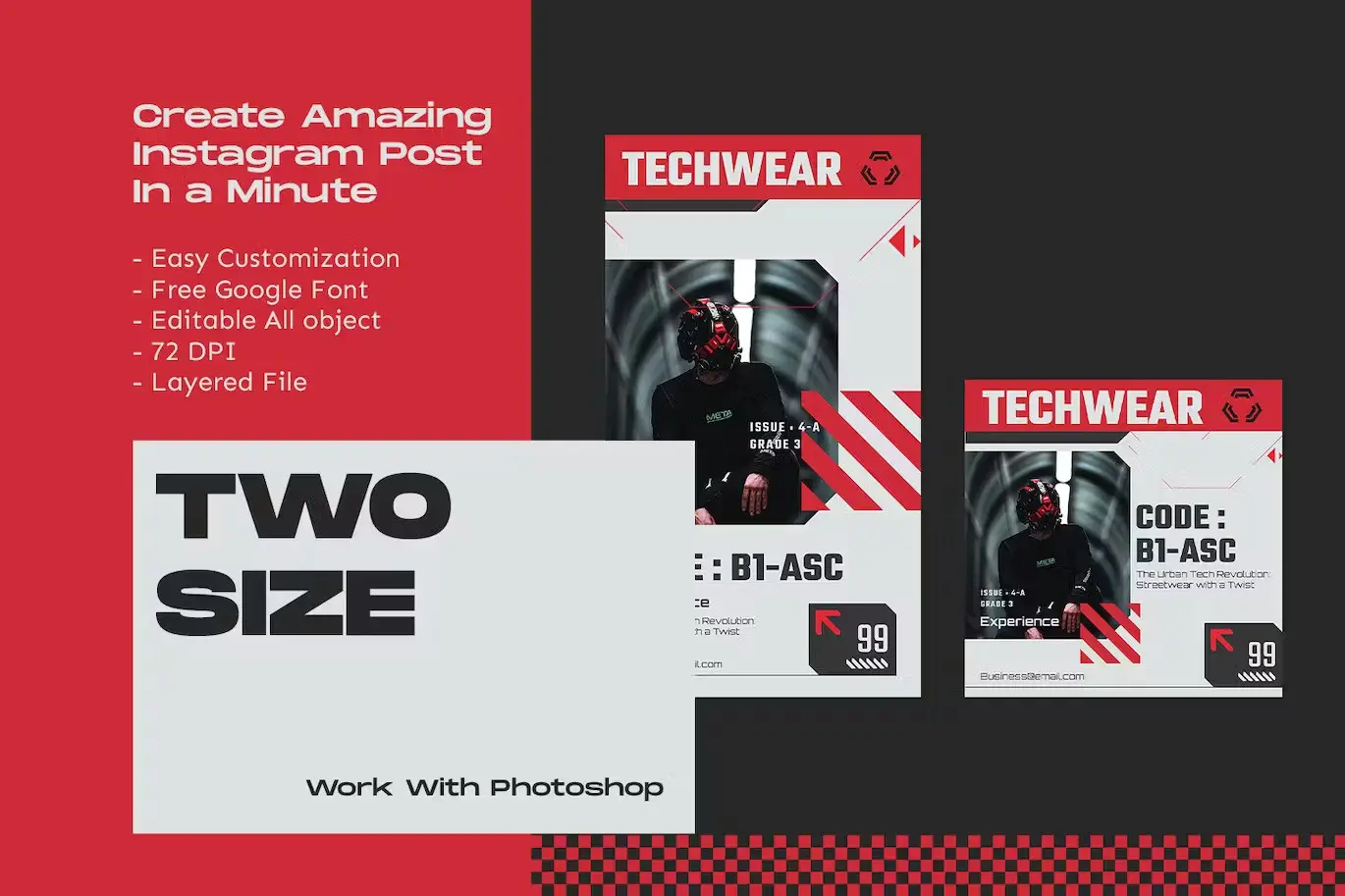 Futuristic Techwear Reels 5 nebula techwear instagram template2 1