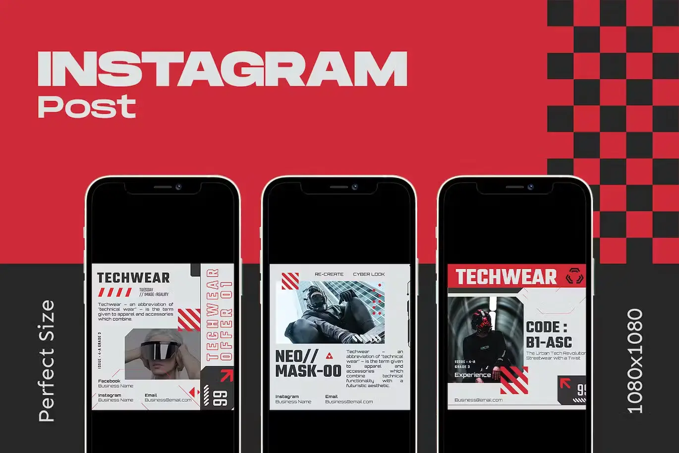 Futuristic Techwear Reels 2 nebula techwear instagram template3