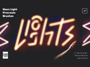 neon light procreate brushes