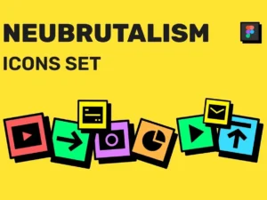 neubrutalism icons set1