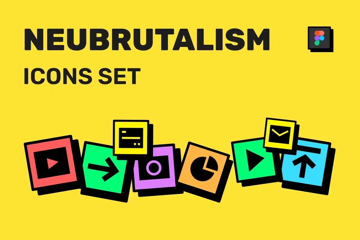 Neubrutalism Icons Set - Part 1 1 neubrutalism icons set1