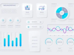 neumorphic infographic elements1
