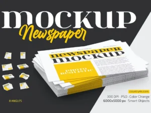 newspaper mockup set1