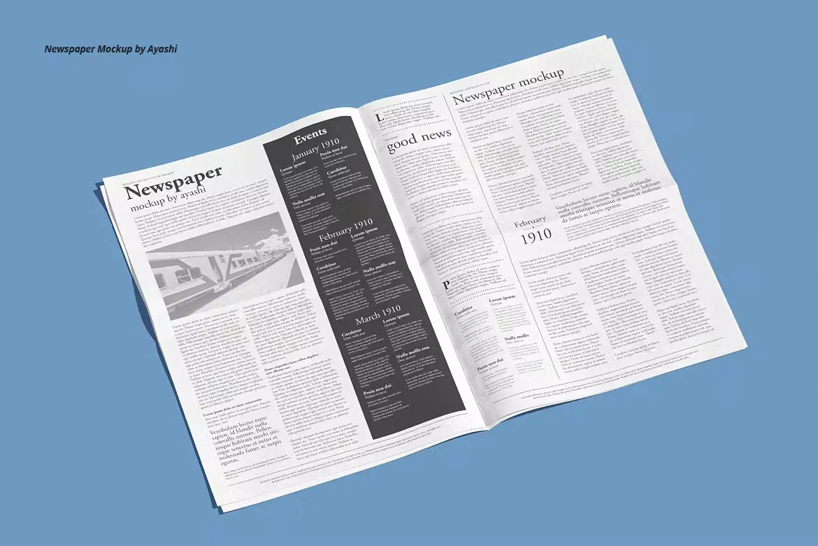 Newspaper Mockup 6 newspaper mockup5