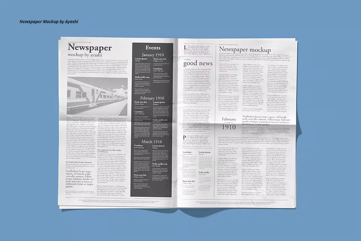 Newspaper Mockup 7 newspaper mockup6