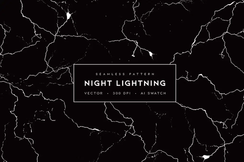 Procreate Brush Stamps Bundle - 3 Packs 4 night lightning