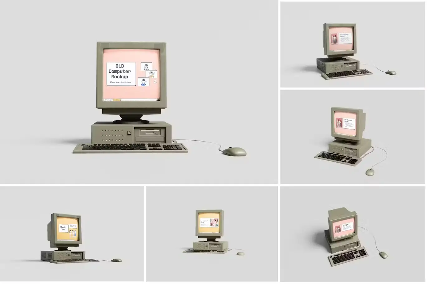 Old Computer Mockup