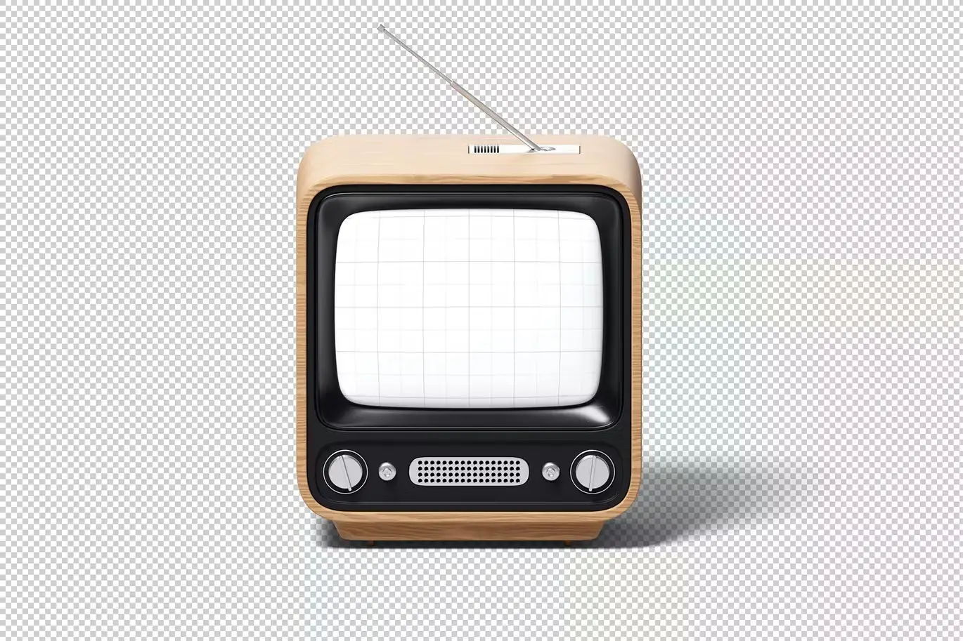 Old TV Set Mockup