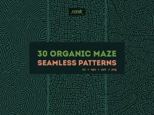 organic maze seamless patterns01