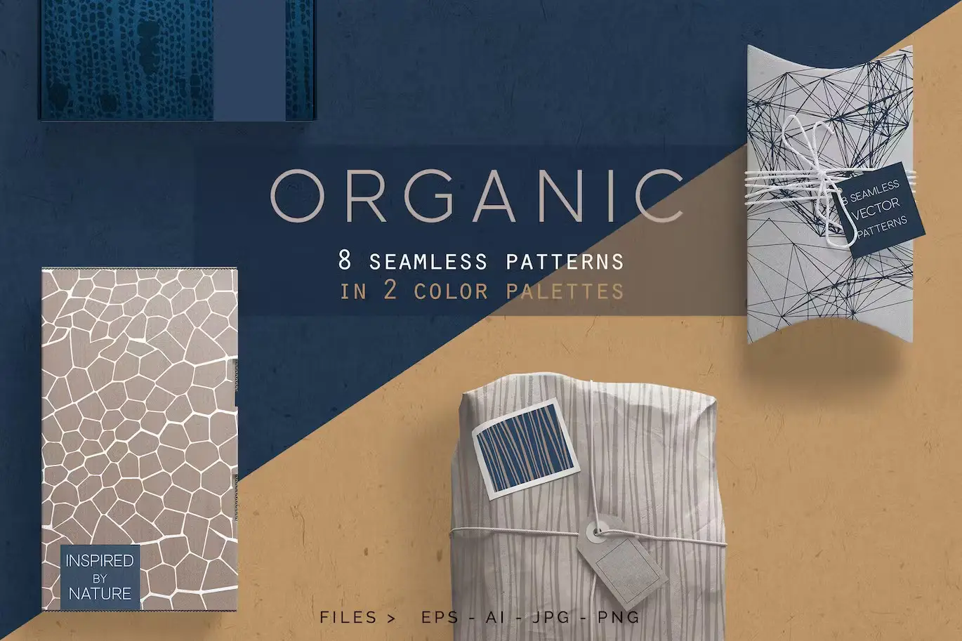Organic Patterns - 2 color palettes