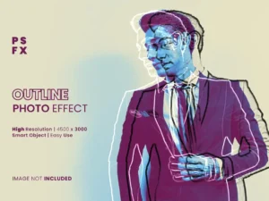 outline photo effect