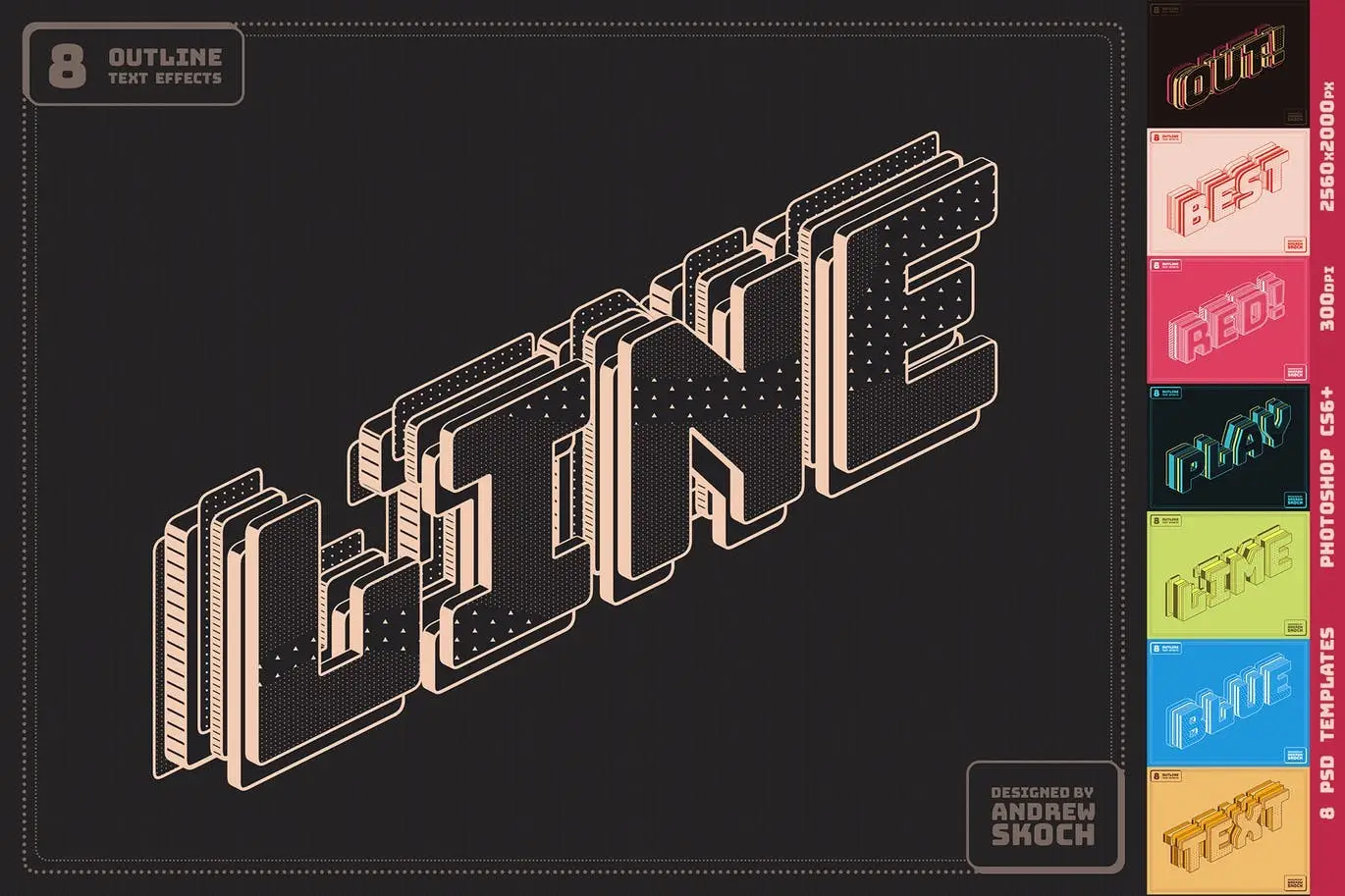Outline Text Effects