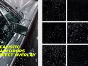 pack of 15 realistic rain drops effect overlays1