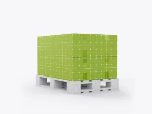 pallet with kraft boxes mockup3