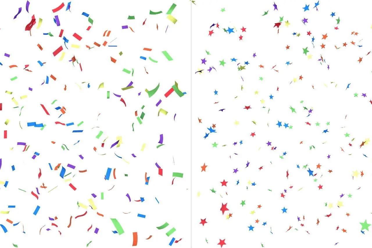 Paper Confetti Overlays