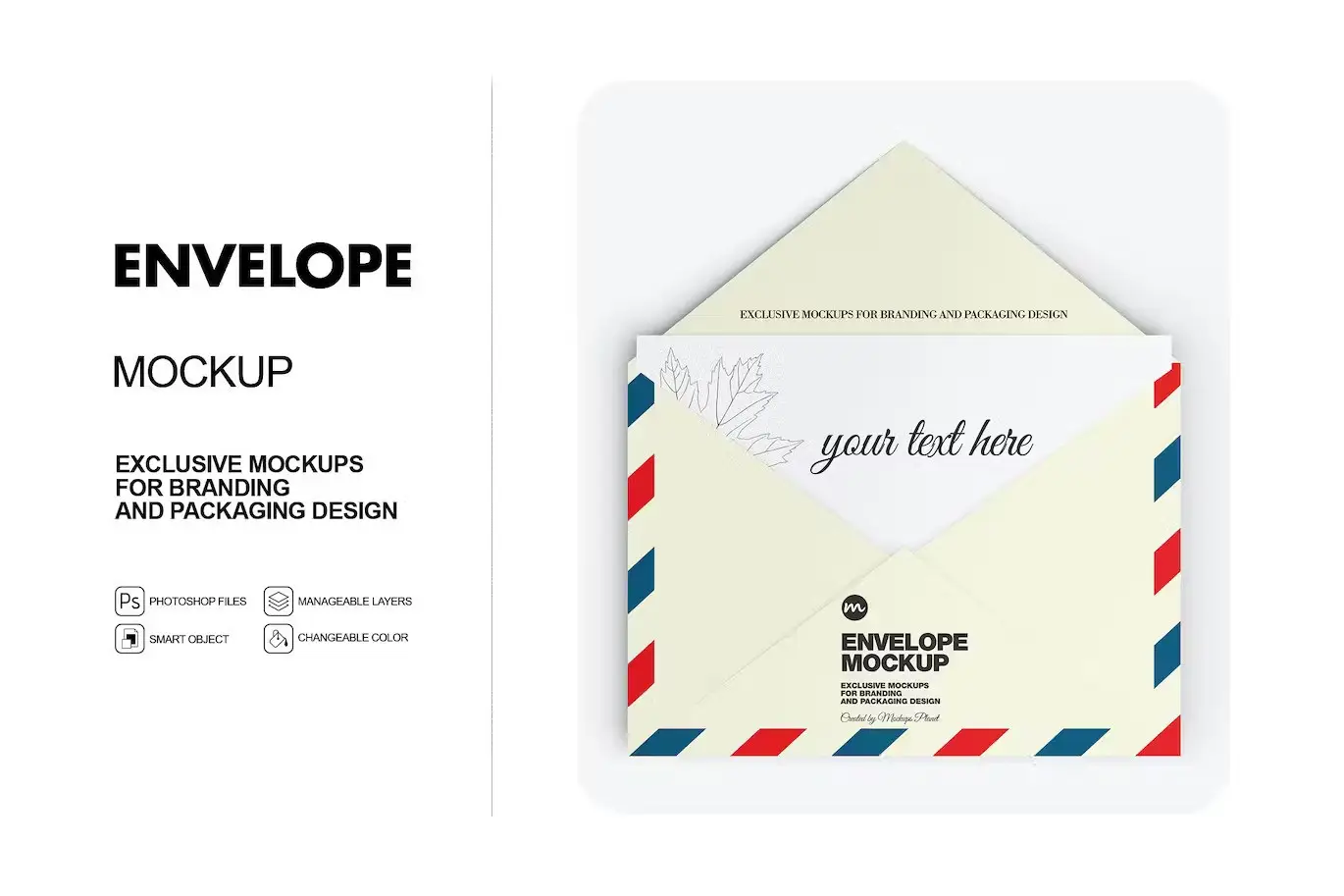 Open Paper Envelope Mockup
