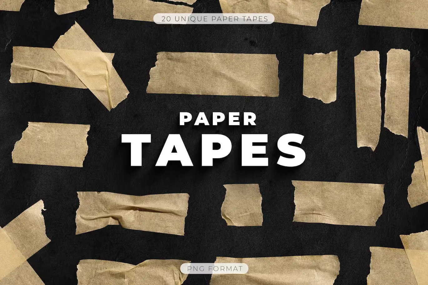 20 White Paper Tape Overlays