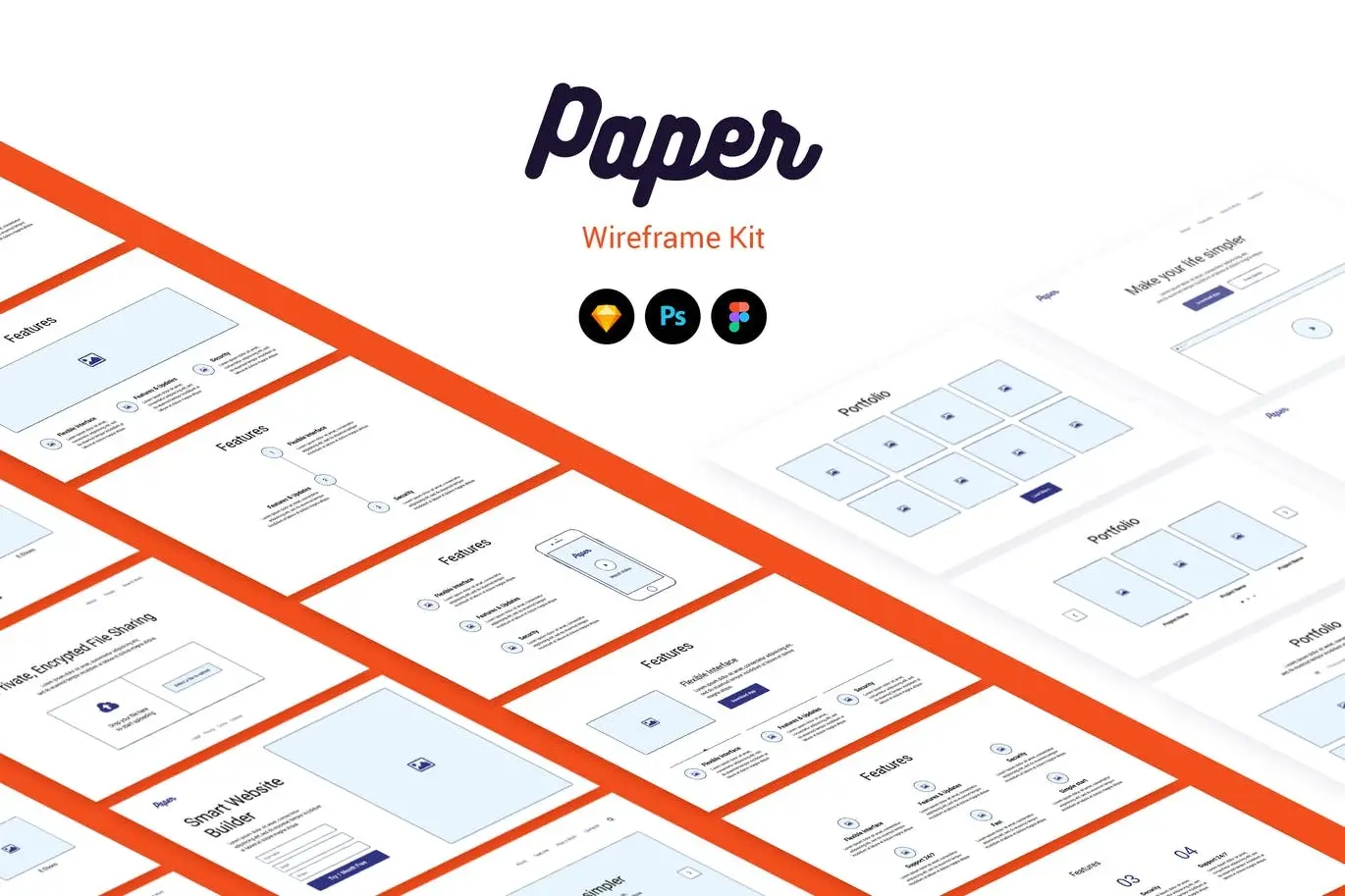 Paper Wireframe Kit 3 paper wireframe kit1