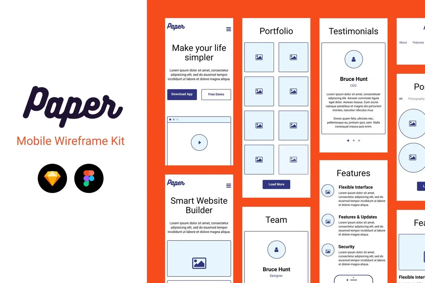 Paper Wireframe Kit 8 paper wireframe kit4 2