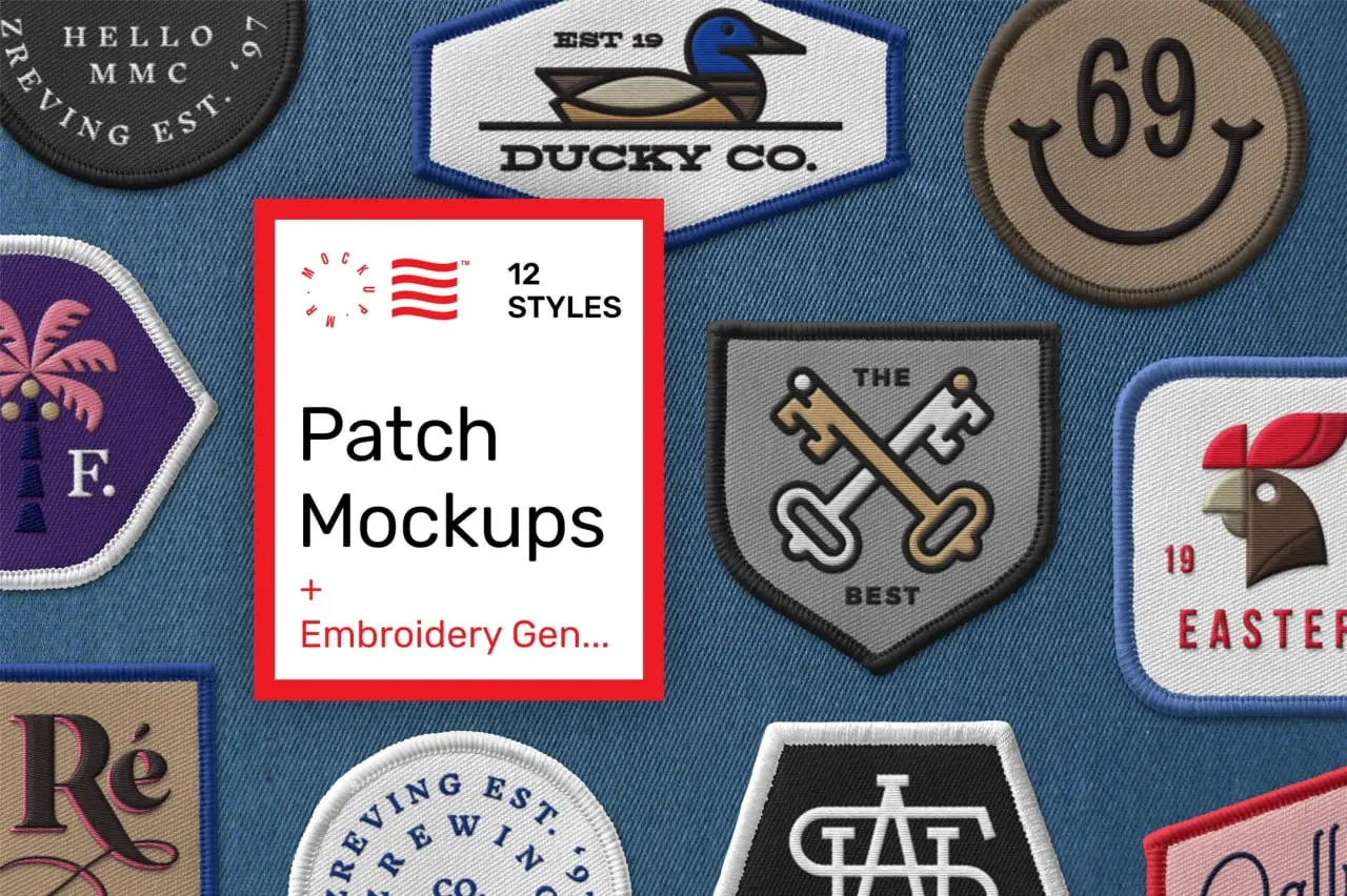 Patch Mockups + Embroidery Generator