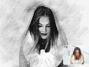 pencil drawing photo effect4