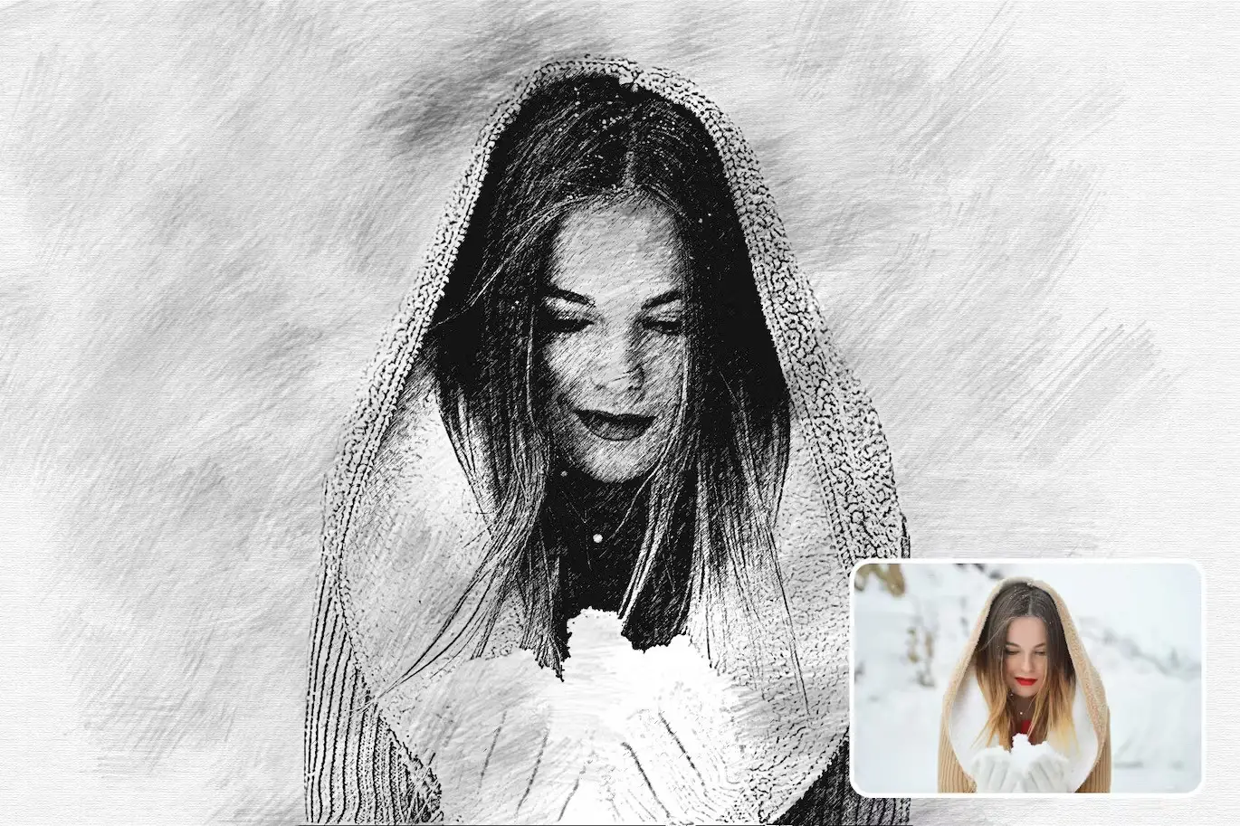 Pencil Drawing Photo Effect