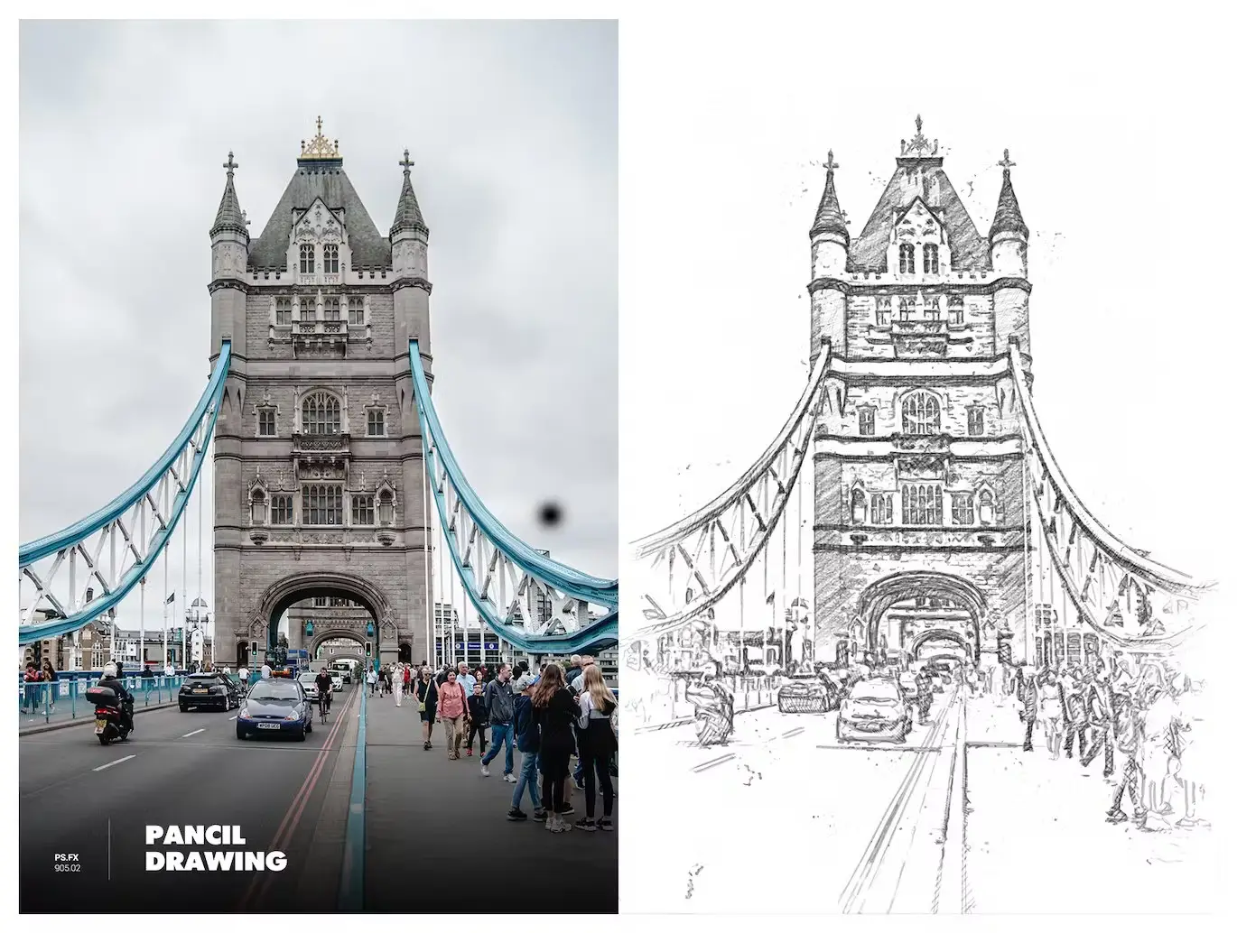 Pencil Drawing Photoshop Action