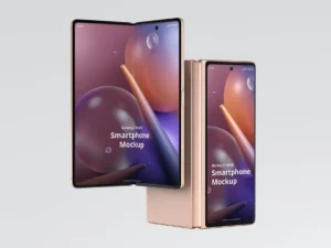 phone mockup galaxy z fold201